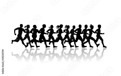 runners . vector file