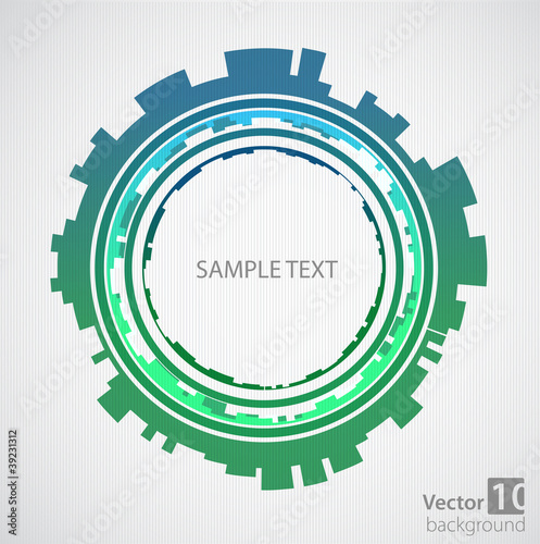 Abstract green background. Vector