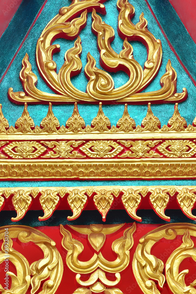 Obraz premium stucco in the temple