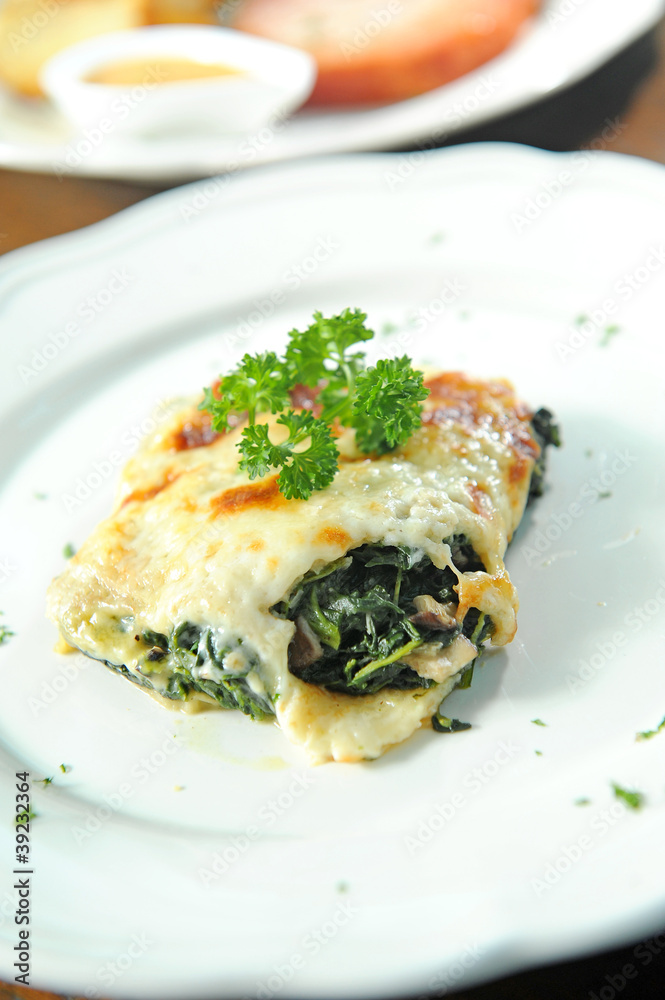 spinach with cheese