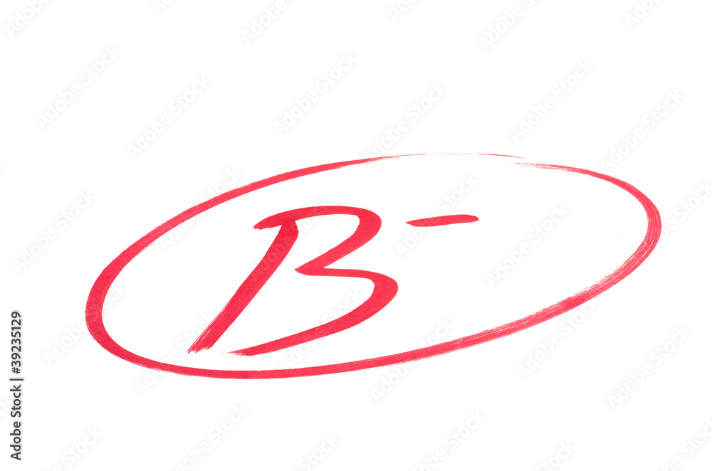 Good School Exam - Grade B- (minus) Good School Exam - Grade B- (minus)