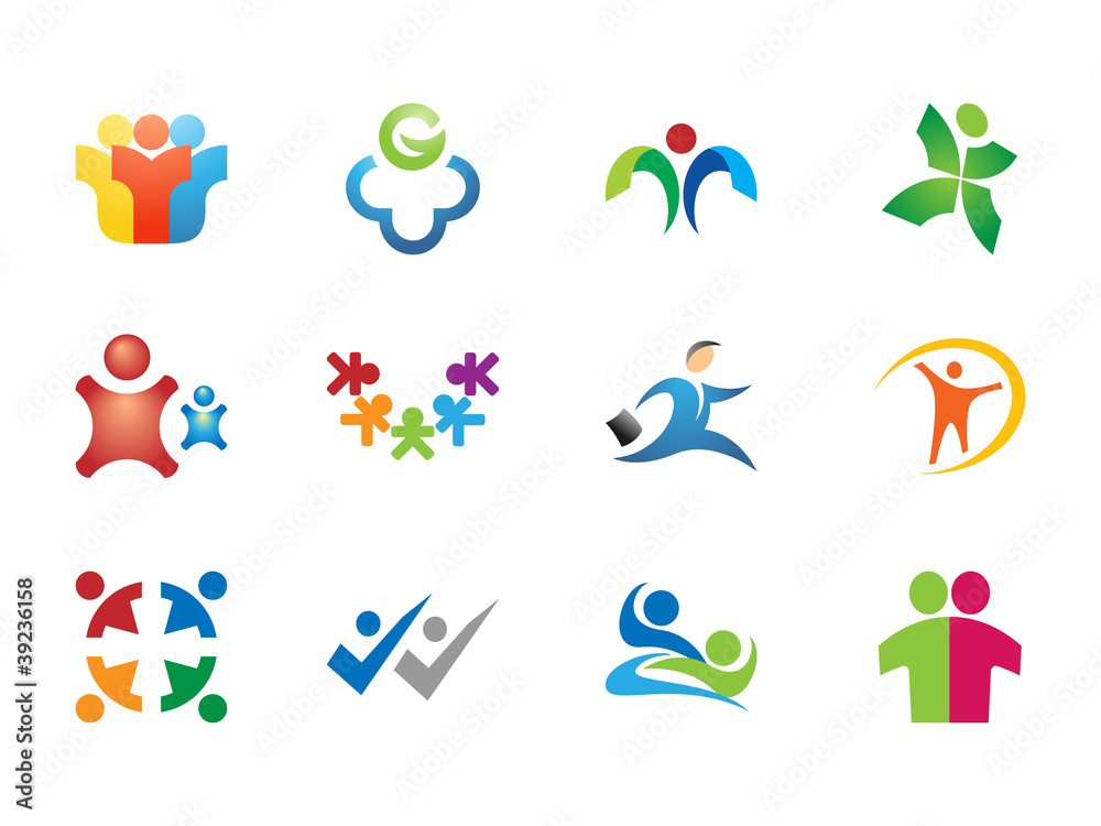 0115 Abstract People Icons
