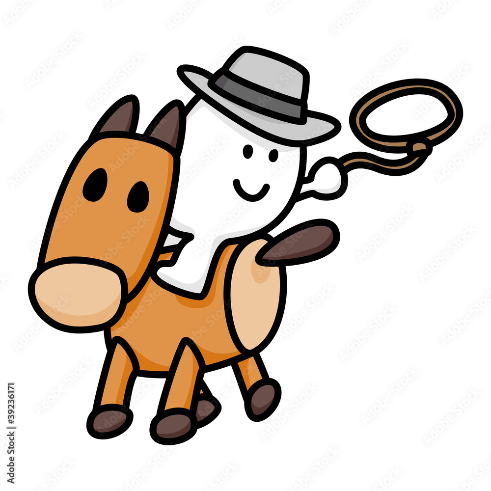 Naklejka premium Horse Mascot 03