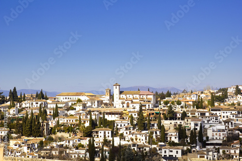 District of Albaicin, Cityscape of Granada. photo