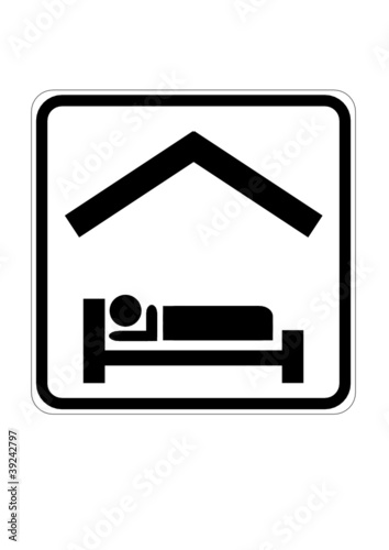 Piktogramm Bett