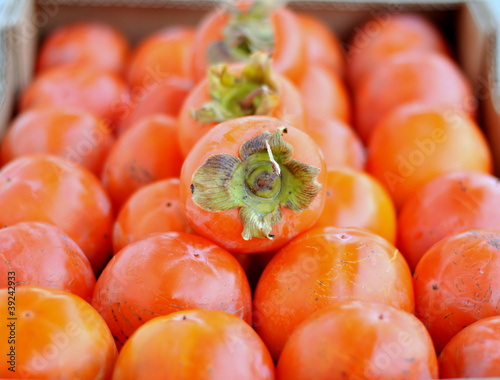 Persimmons in a box