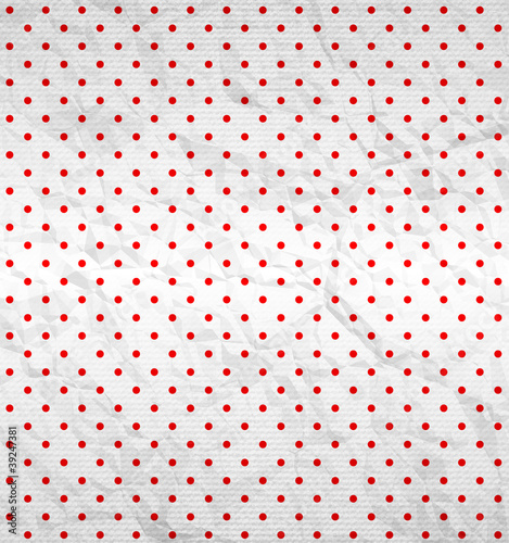 Polka dot pattern on textured surface