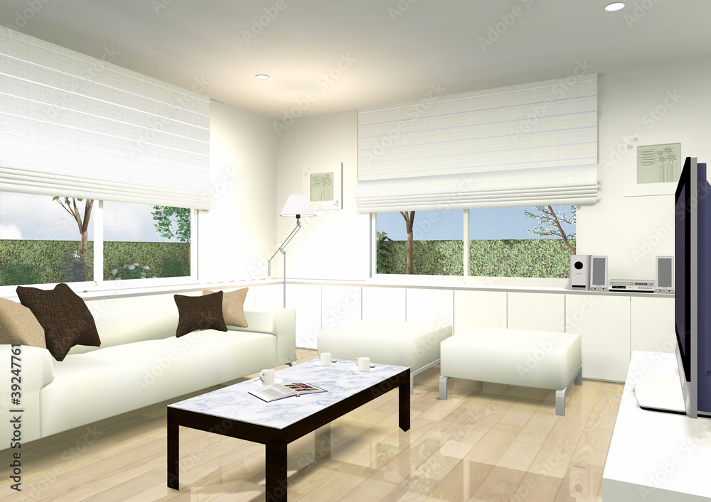 Fototapeta premium ファミリールームのパース