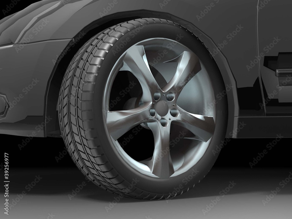 Obraz premium Sport Car Wheel