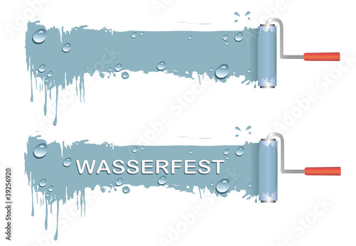 Werbebanner für Wasserfeste Farbe