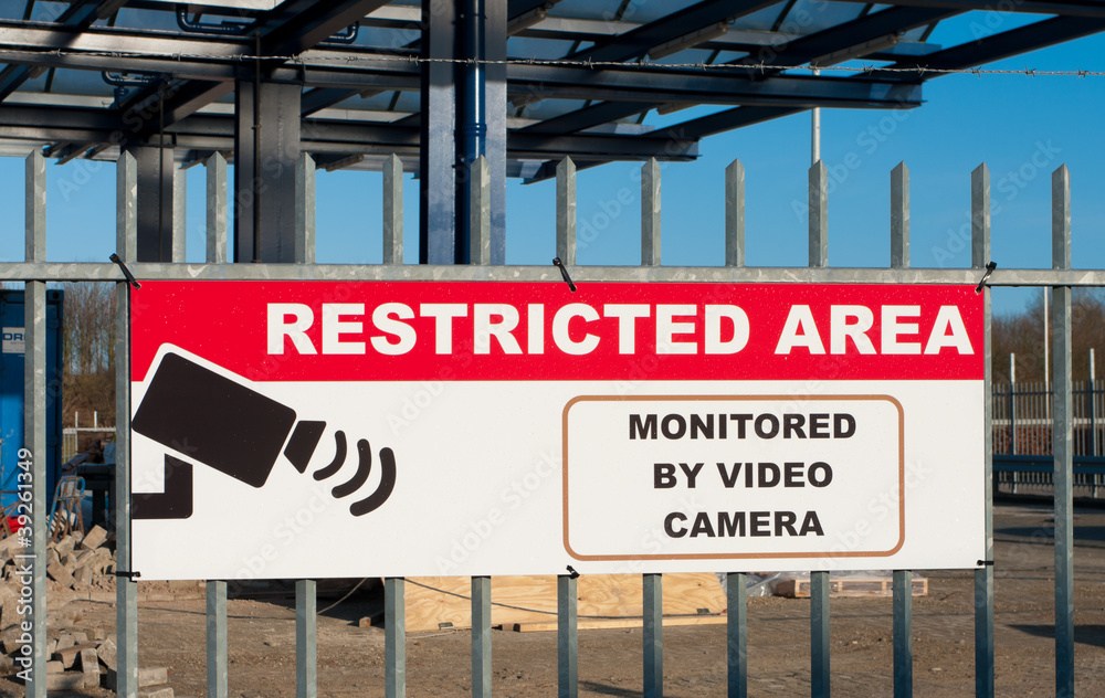 restricted area restricted area