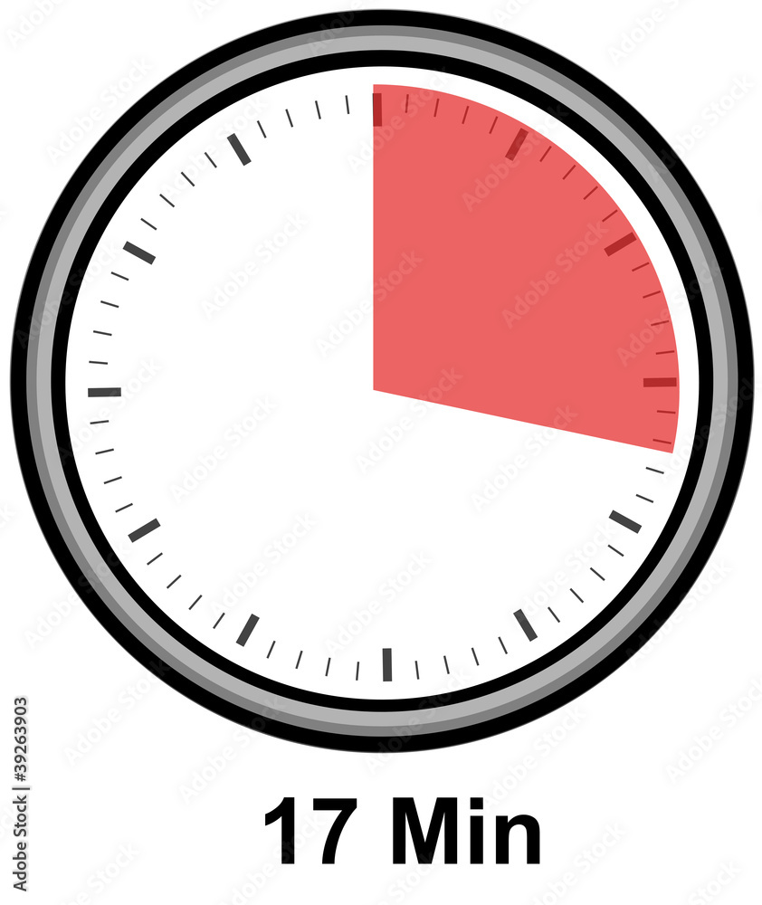 Timer - 17 Minuten Stock-Illustration | Adobe Stock