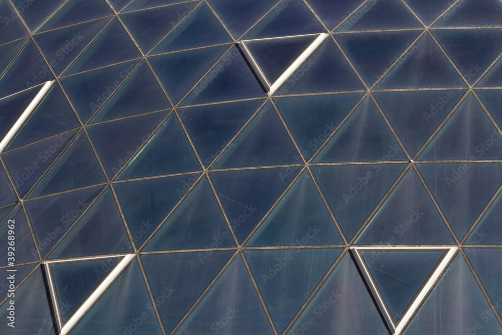 Dirty glass surface