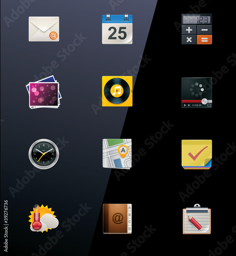 Vector mobile devices icons. Part 1
