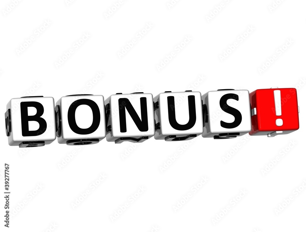 3D Get Bonus Credits Block Letters 3D Get Bonus Credits Block Letters
