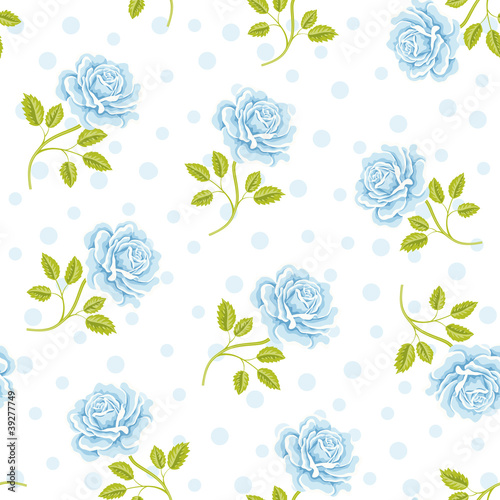 Seamless wallpaper pattern with roses