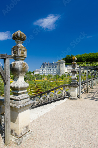 Villandry Castle with garden, Indre-et-Loire, Centre, France