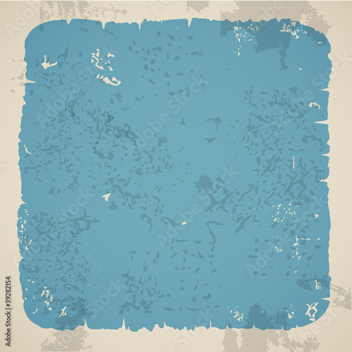 Blank damaged piece of paper