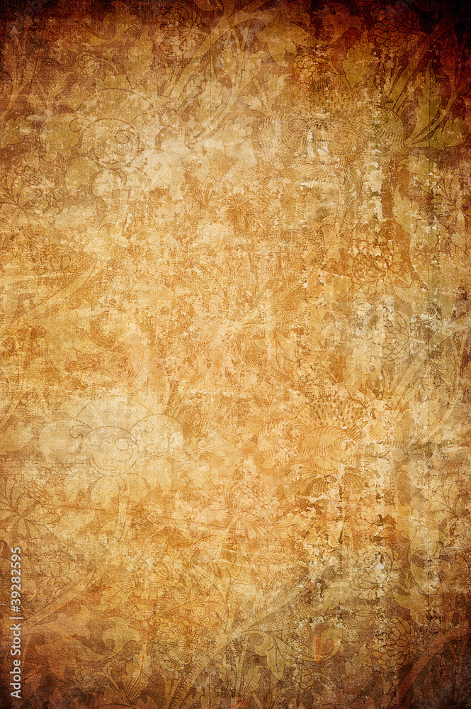 grunge floral background with space for text or image grunge floral background with space for text or image