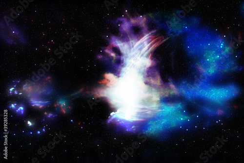 Fototapeta Naklejka Na Ścianę i Meble -  starry background of stars and nebulas in deep outer space