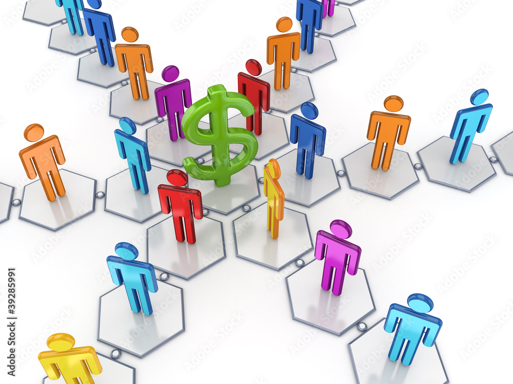 Business network concept. Business network concept.