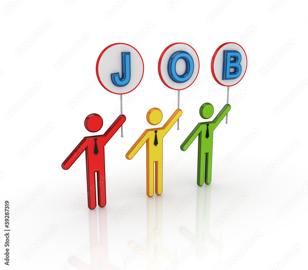 JOB concept. JOB concept.