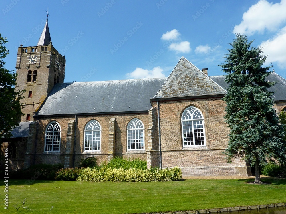 The church of Nieuwe Tonge in the Netherlands