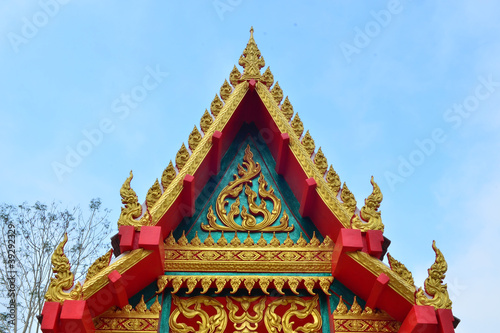 Thai sculpture on the wall
