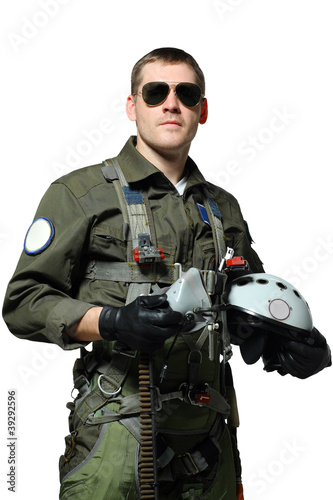 military pilot Fototapeta