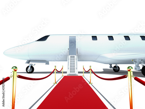 plane red carpet