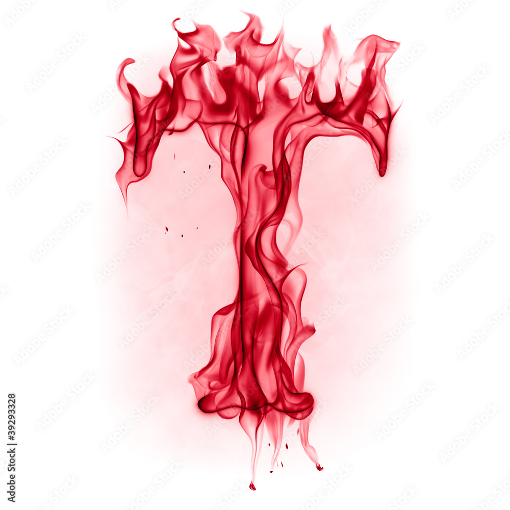 Fototapeta premium Bloody font
