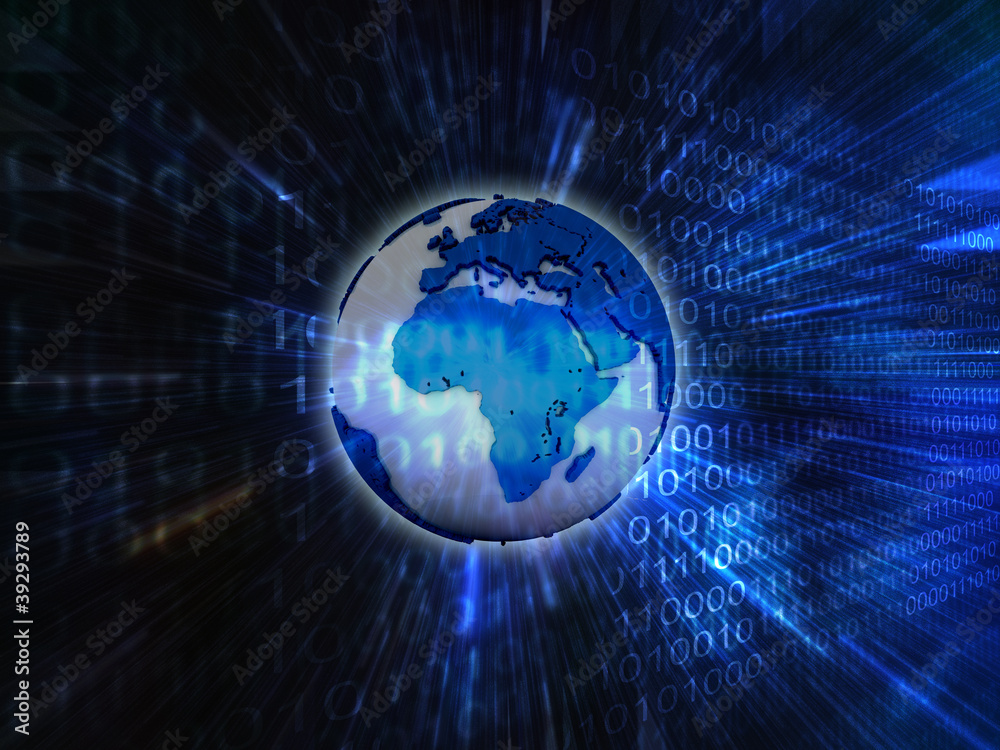 Fototapeta premium earth binary background