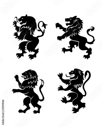 Heraldic lions