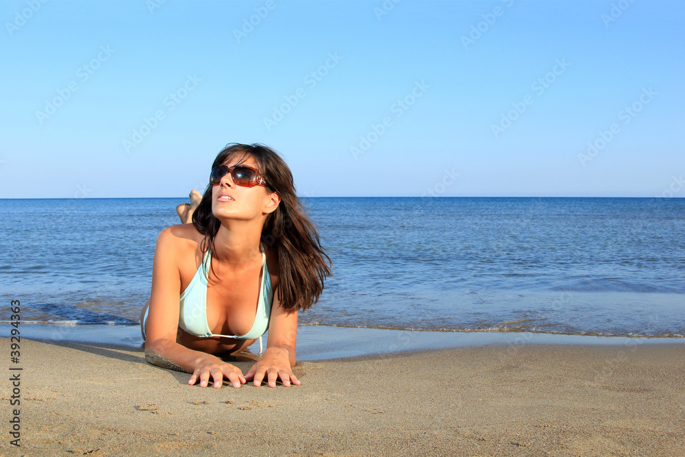 Woman on the beach Woman on the beach