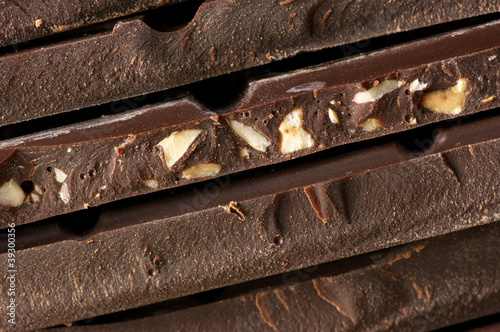 Фотография Dark chocolate close-up