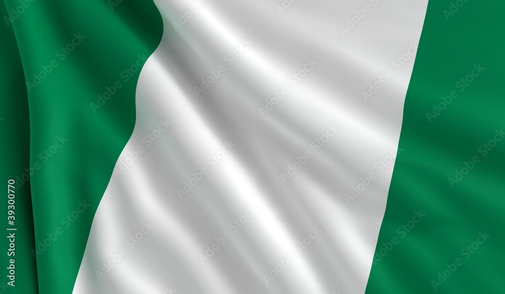 Obraz premium Flag of Nigeria