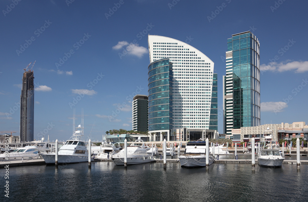 Fototapeta premium Marina at Dubai Festival City, United Arab Emirates