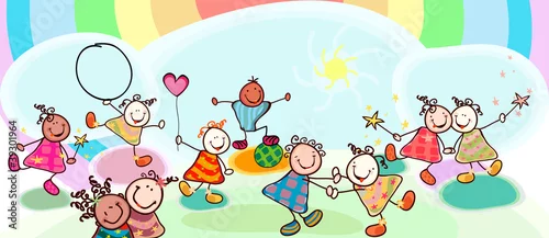 Obraz dzieci bawiące się