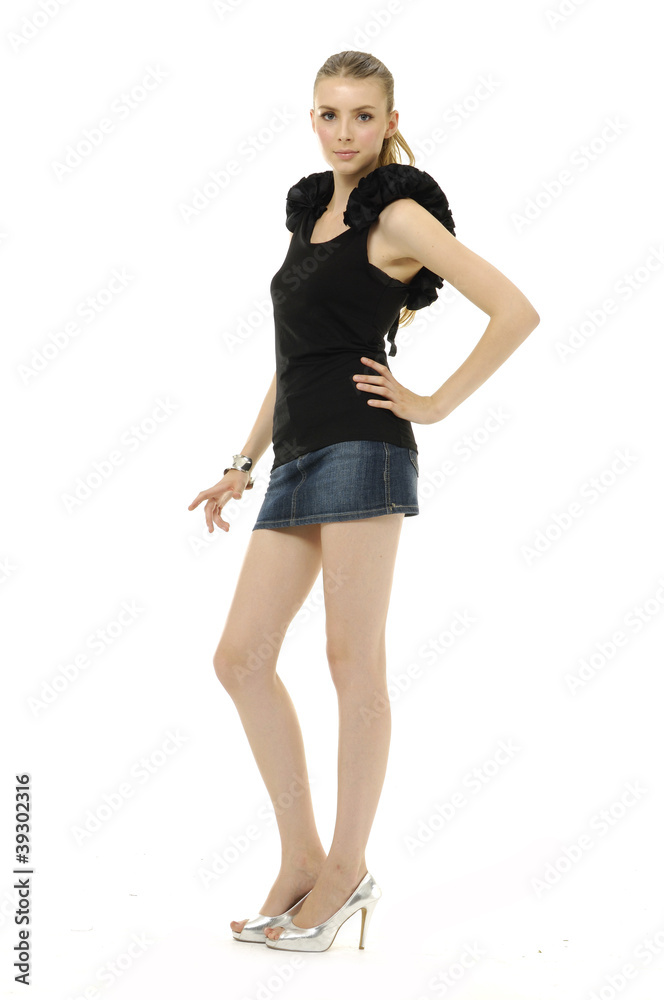Full length fashion female posing Full length fashion female posing
