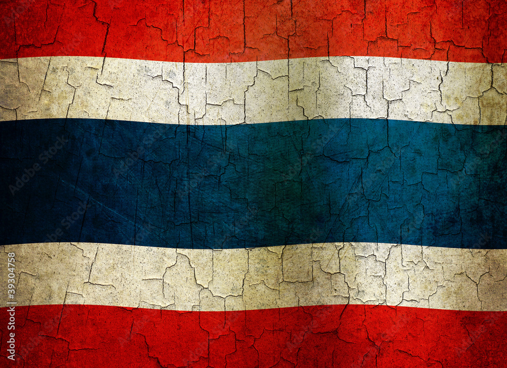 Grunge Thailand flag