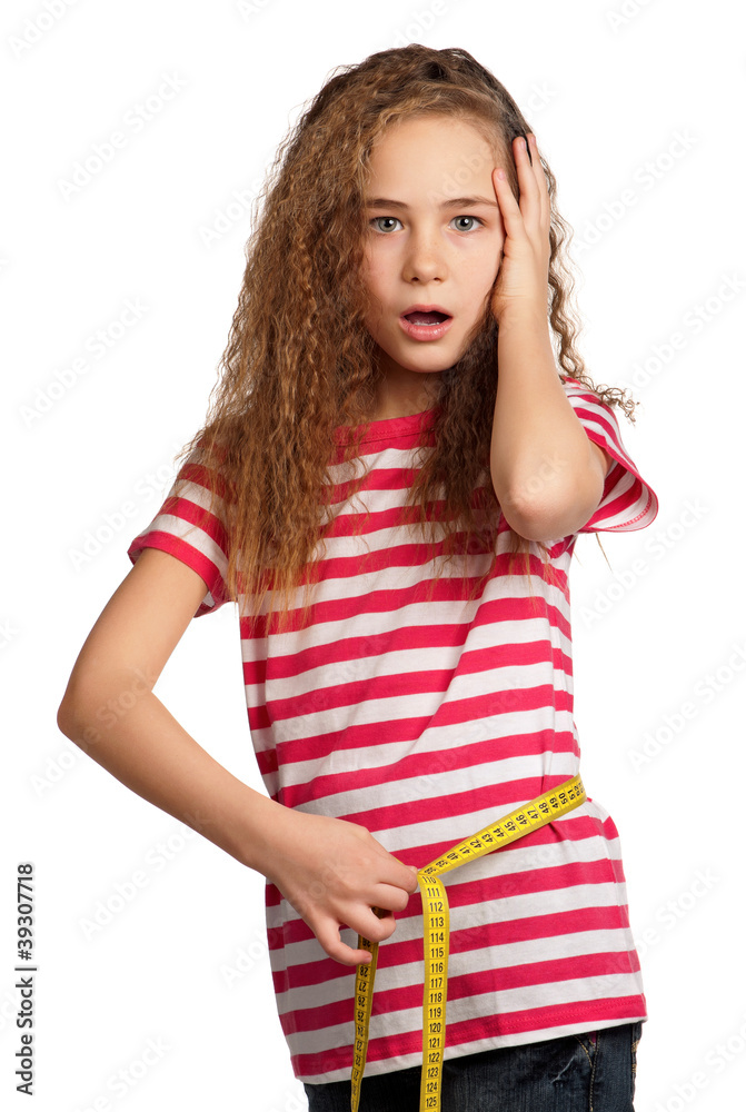Girl with measure Girl with measure