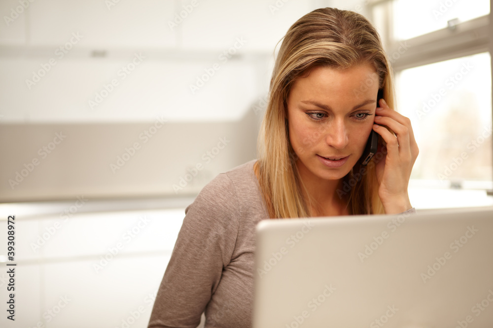Beautiful Woman Using Mobile Phone Beautiful Woman Using Mobile Phone