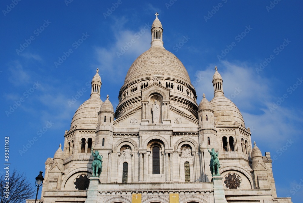 The Basilica of  Sacre Coeur, Montmartre, Paris