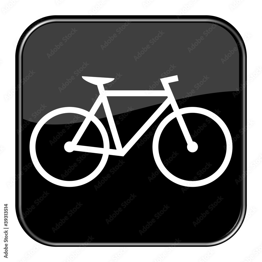 Glossy Button - Fahrrad Glossy Button - Fahrrad