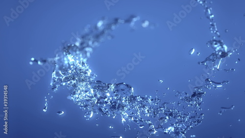 Water splash 3d
