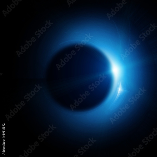 solar eclipse in space