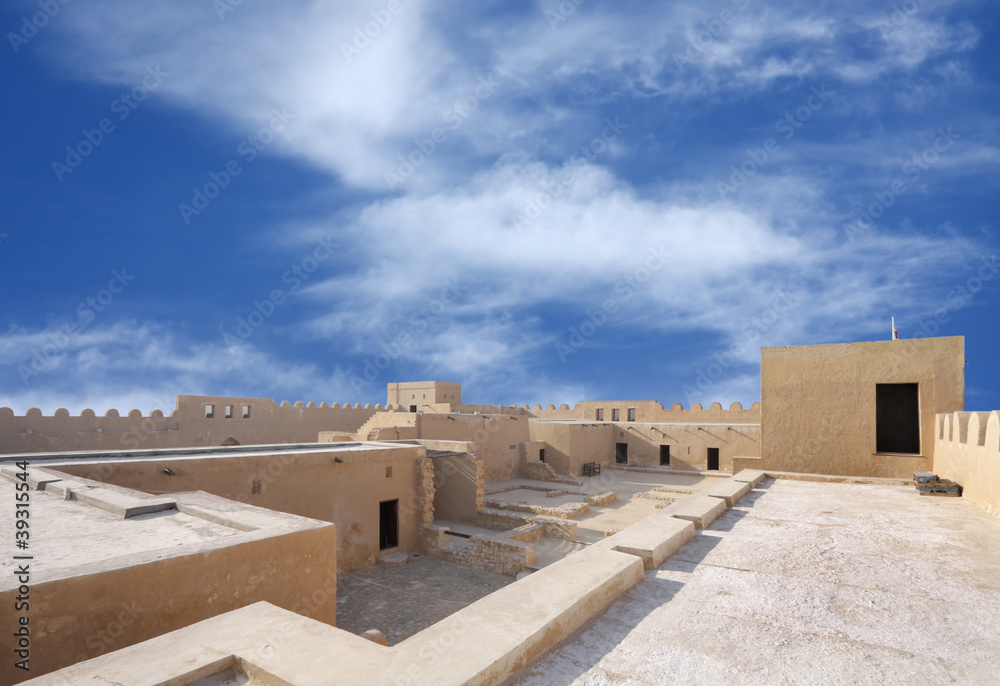 broad inside view of the southern portion of Riffa Fort, Bahrain