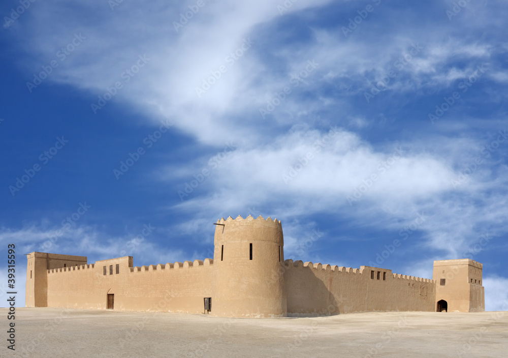 A beautiful view of Riffa Fort Bahrain from East