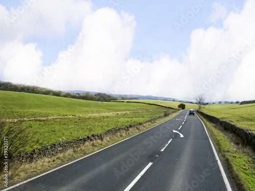 Road over North Yorkshire Moors Yorkshire England