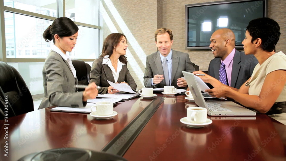 Modern Multi Ethnic Executive Business Team Modern Multi Ethnic Executive Business Team